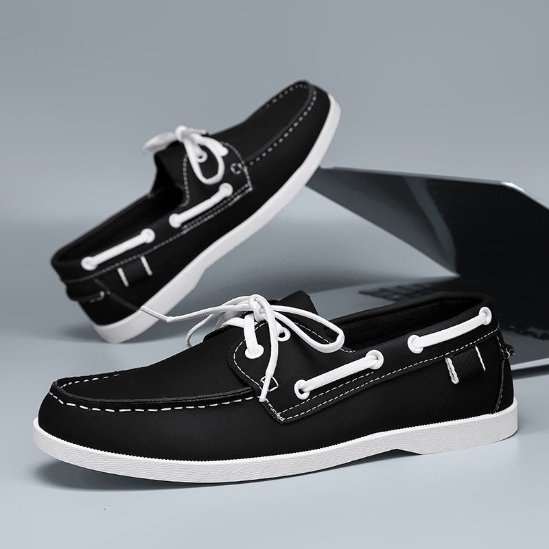 Casual Summer Men's Belted British Style Versatile Loafer Breathable Leisure Work Commuting Lazy Shoes - Korvel