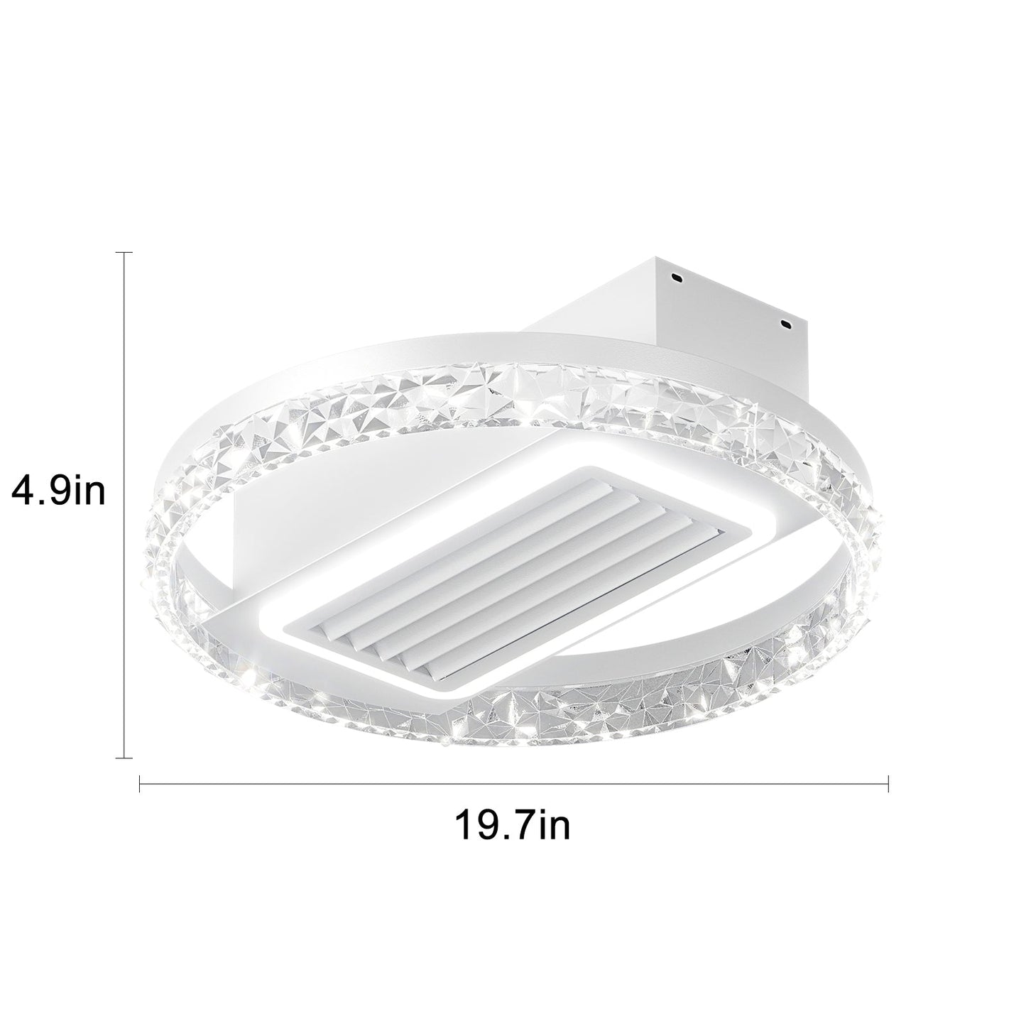 Bladeless Fan Lamp With Lights Dimmable  LED - Korvel