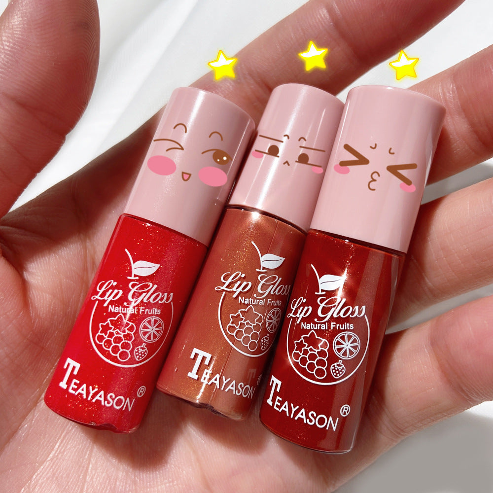 Dudu Lip Gloss Colorless Transparent Lip Gloss Bright Crystal Lip Gloss Glass Lip Fine Glitter Pearl With Shiny Jelly Color - Korvel