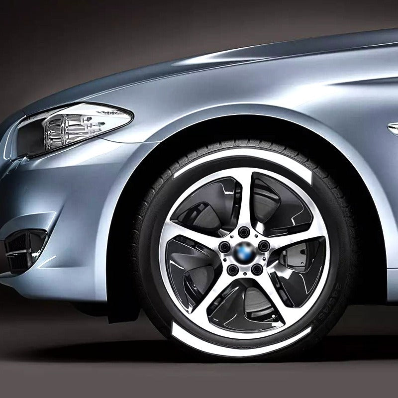 Premium 3D English Letter Tire Stickers for Cars
