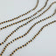 Collar de cuentas de ágata negra chapado en oro hecho a mano para mujeres