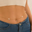 Elegant Zircon Navel Nail Body Chain with Imitation Pearls