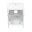 Meuble de salle de bain blanc de 24" avec lavabo et rangement