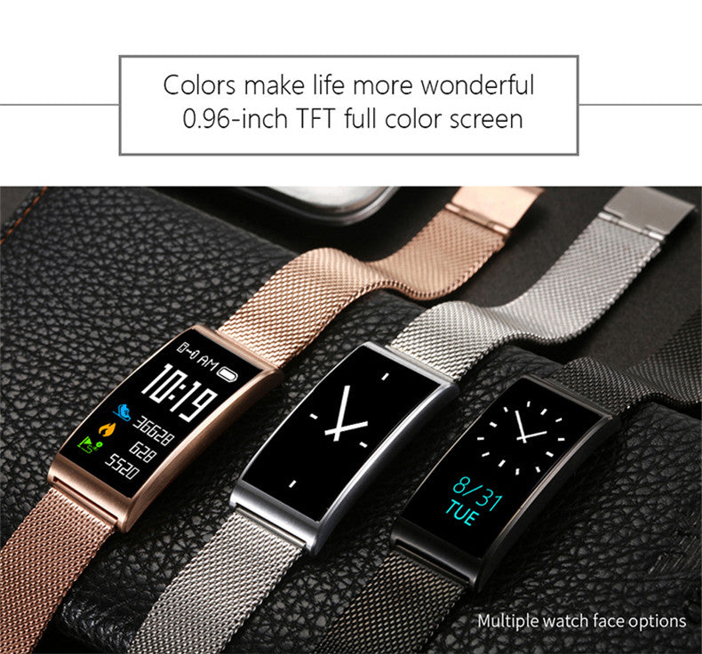 X3 Color Touch Smart Bracelet Bluetooth 4.0 Smart Band Heart Rate Blood Pressure Monitor IP68 waterproof Swimming Call reminder - Korvel