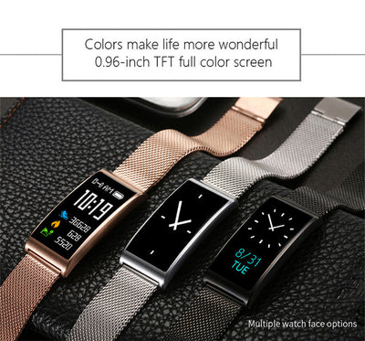 X3 Color Touch Smart Bracelet Bluetooth 4.0 Smart Band Heart Rate Blood Pressure Monitor IP68 waterproof Swimming Call reminder - Korvel