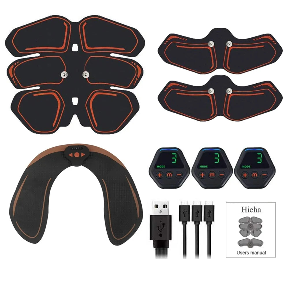 EMS Abdominal & Hip Trainer: USB Fitness Gear for Home Gym