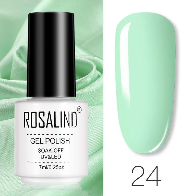 ROSALIND Gel Polish Set Manicure for Nails Semi Permanent Vernis top coat UV LED Gel Varnish Soak Off Nail Art Gel Nail Polish - Korvel