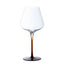 Elegant Black and Red Bow Tie Burgundy Wine Glass