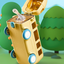 500ml Bus Car Children's Straw Water Cup Tritan Cute Plastic Cup Portable Outdoor Bouncing Lid Cup - Korvel