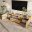 70 inch modern TV stand with 3 cabinets and drawers, entertainment center can accommodate TVs under 80 inches - Korvel