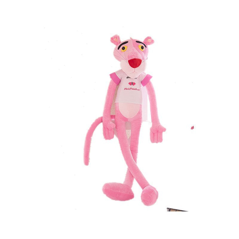 Internet celebrity pink leopard plush toy doll Dalang leopard long legs pink playful leopard jumping tiger large children's gift - Korvel