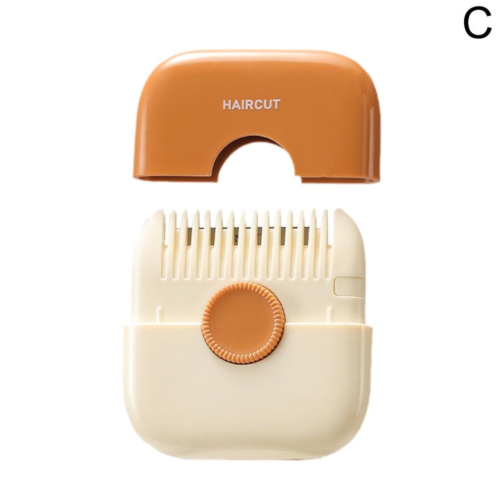 2 In 1 Hair Trimmer Bangs Trimmer  Mini Manual Hair Trimmer Comb Hair Razor Comb Cutter Portable Hair Cutting Comb Haircut Tool - Korvel