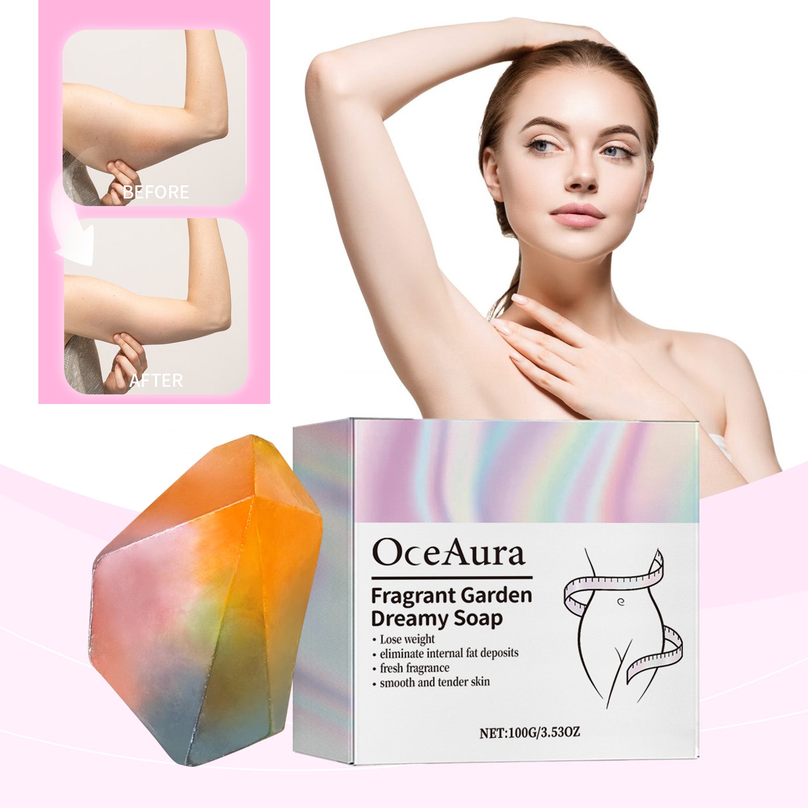 Oceaura Slimming Soap, Wash Your Face And Bathe Your Whole Body Soap Clean And Gently Moisturize Your Skin Care Long Lasting Fragrant Bath Soap - Korvel