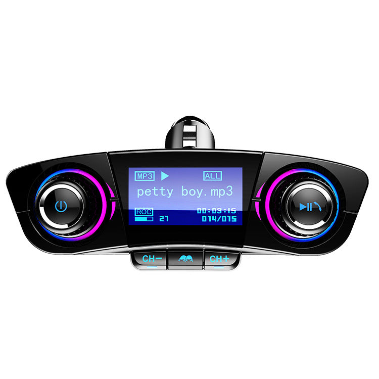 BT06 Car MP3 Bluetooth Player Car Charger Multi-Language Bluetooth Hands-Free FM Transmitter - Korvel