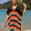 Cutout Striped Cover-Up with Tassel - Korvel