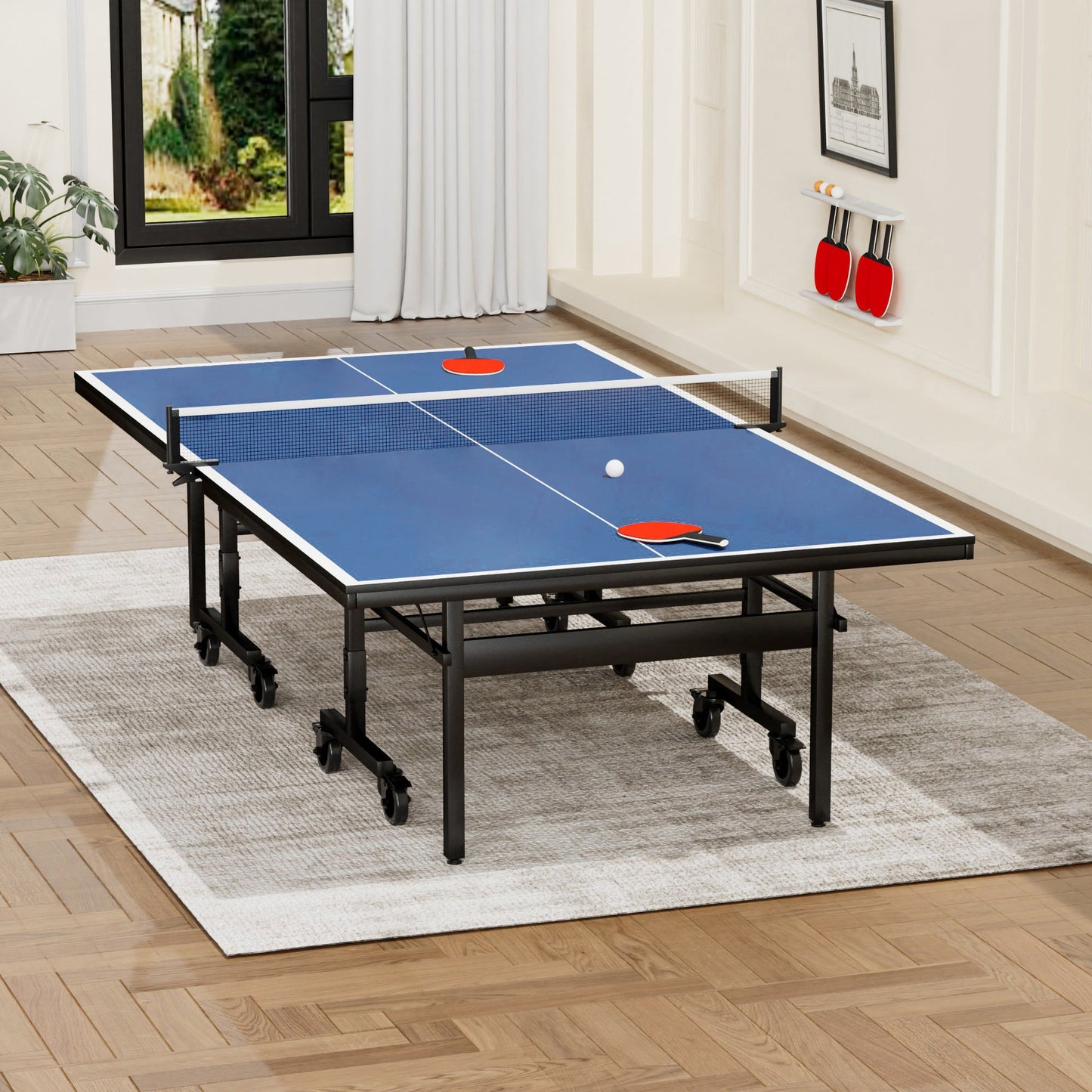 Mesa de Tenis de Mesa Interior Profesional de 15 mm de MDF con Red