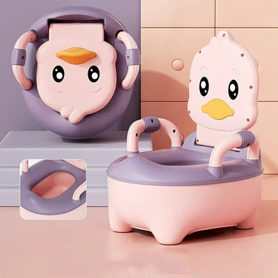 Portable Kids Travel Potty - Cute Duck Design
