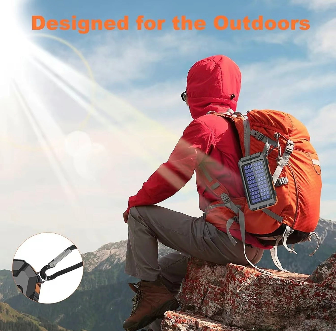 SolarCharge Outdoor Power Bank - Rugged & Reliable