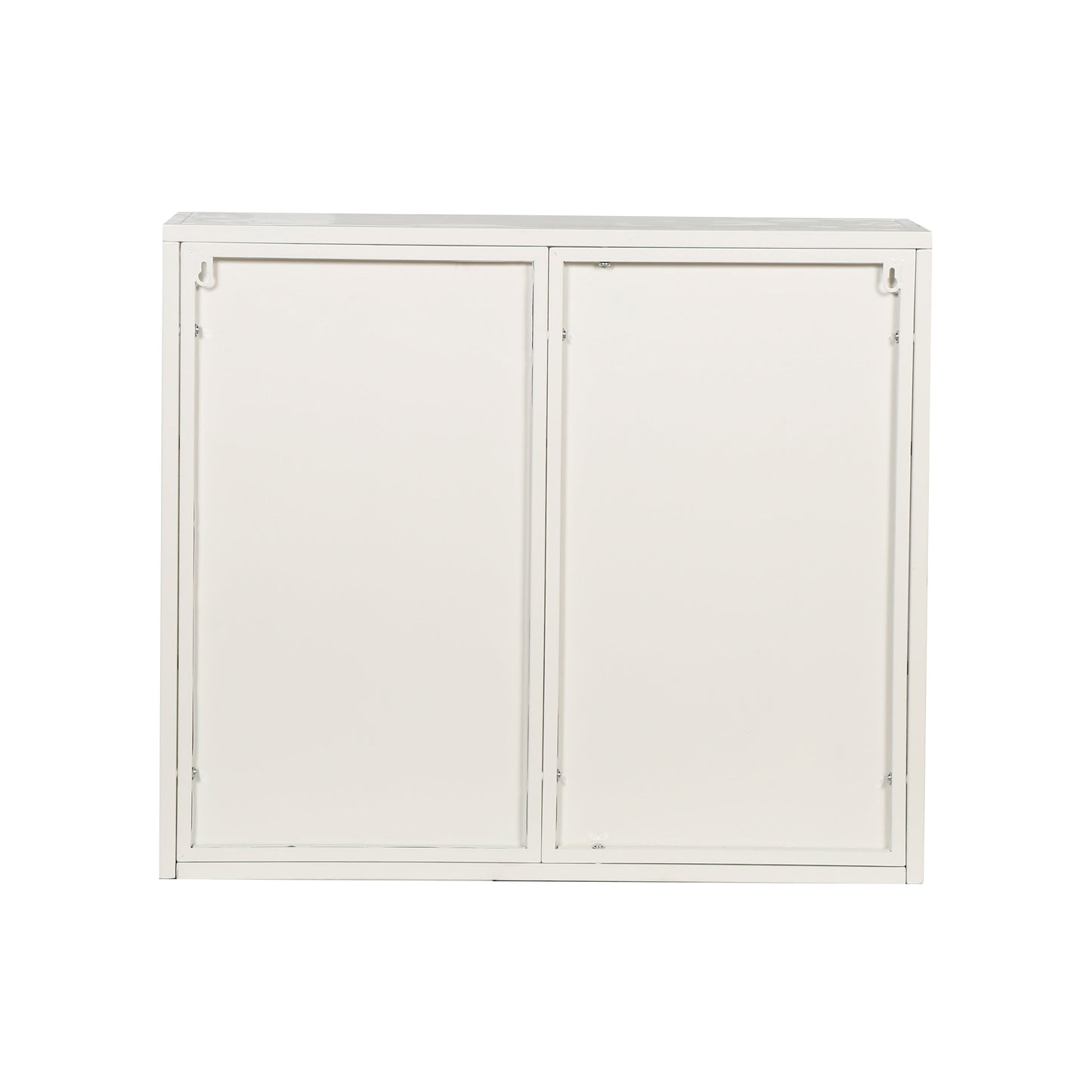 Armario de pared moderno de dos puertas con puertas de vidrio