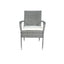 3 Piece Patio Wicker Conversation Set Grey Wicker + white Cushion - Korvel