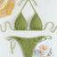 Stylish Lace-Up Neck Bikini Swimsuit for Women