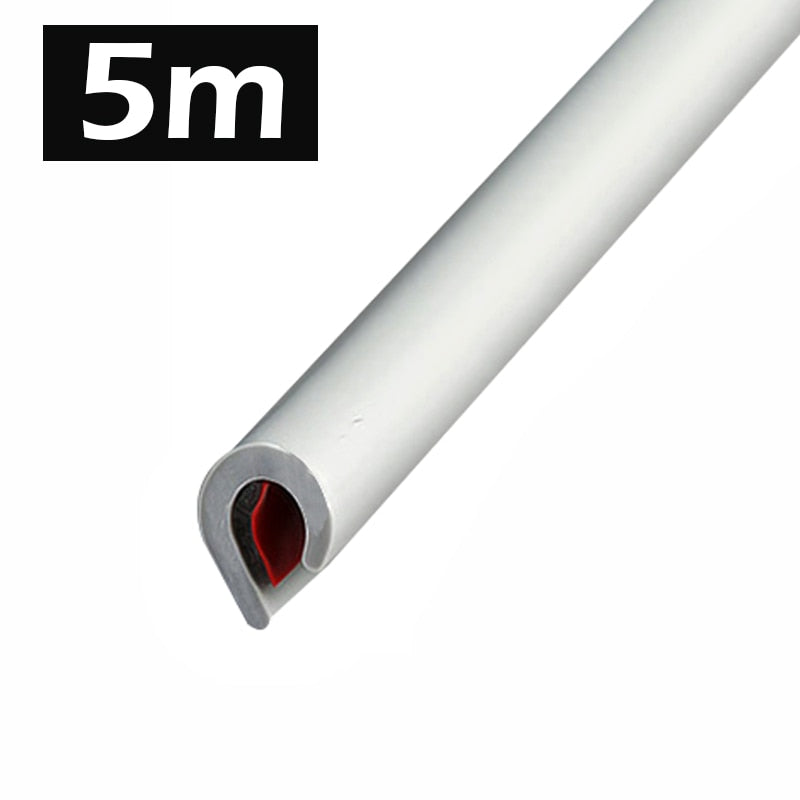 5M/10M Car Door trips Rubber Edge Protective Strips Side Doors Moldings Adhesive Scratch Protector Vehicle For Cars Auto - Korvel