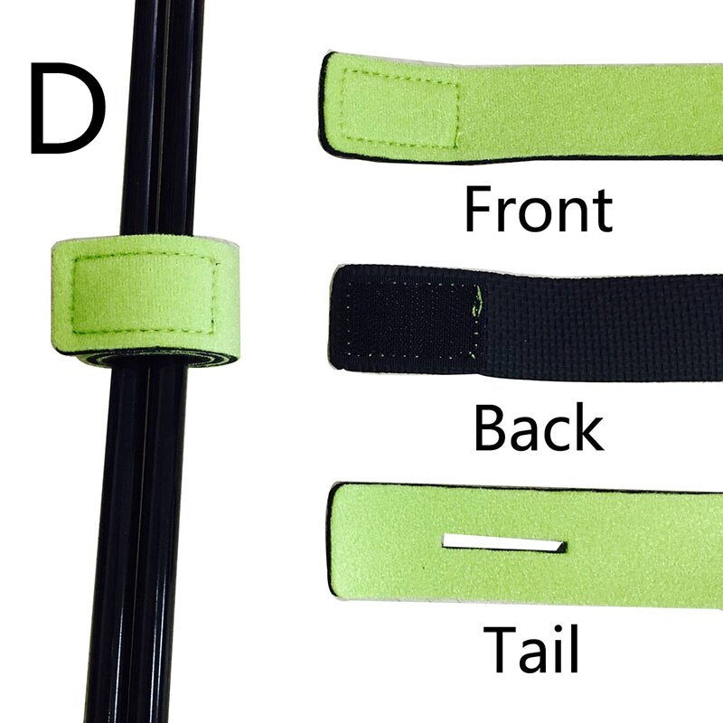 1 Pcs New Fishing Tools Rod Tie Strap Belt Tackle Elastic Wrap Band Pole Holder Accessories Diving Materials Non-slip Firm - Korvel