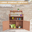 Outdoor gardening workbench with large storage cabinets and a rooftop terrace - Korvel