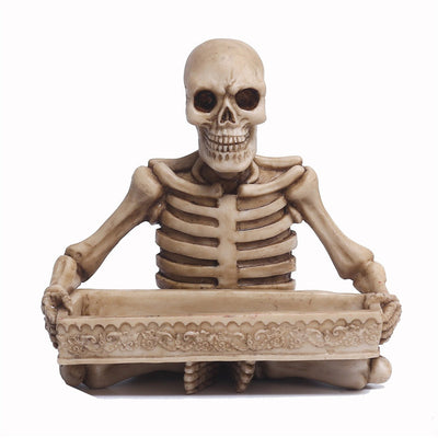 Antique Skull Holding Slot Storage Small Tray - Korvel
