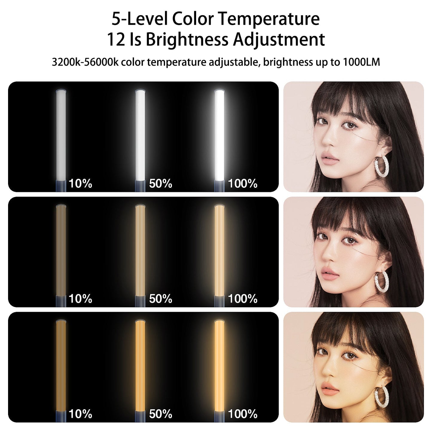 RGB Colorful LED Stick Fill Light Handheld 3200K-5600K LED Flash Light stick Speedlight Photographic Lighting - Korvel