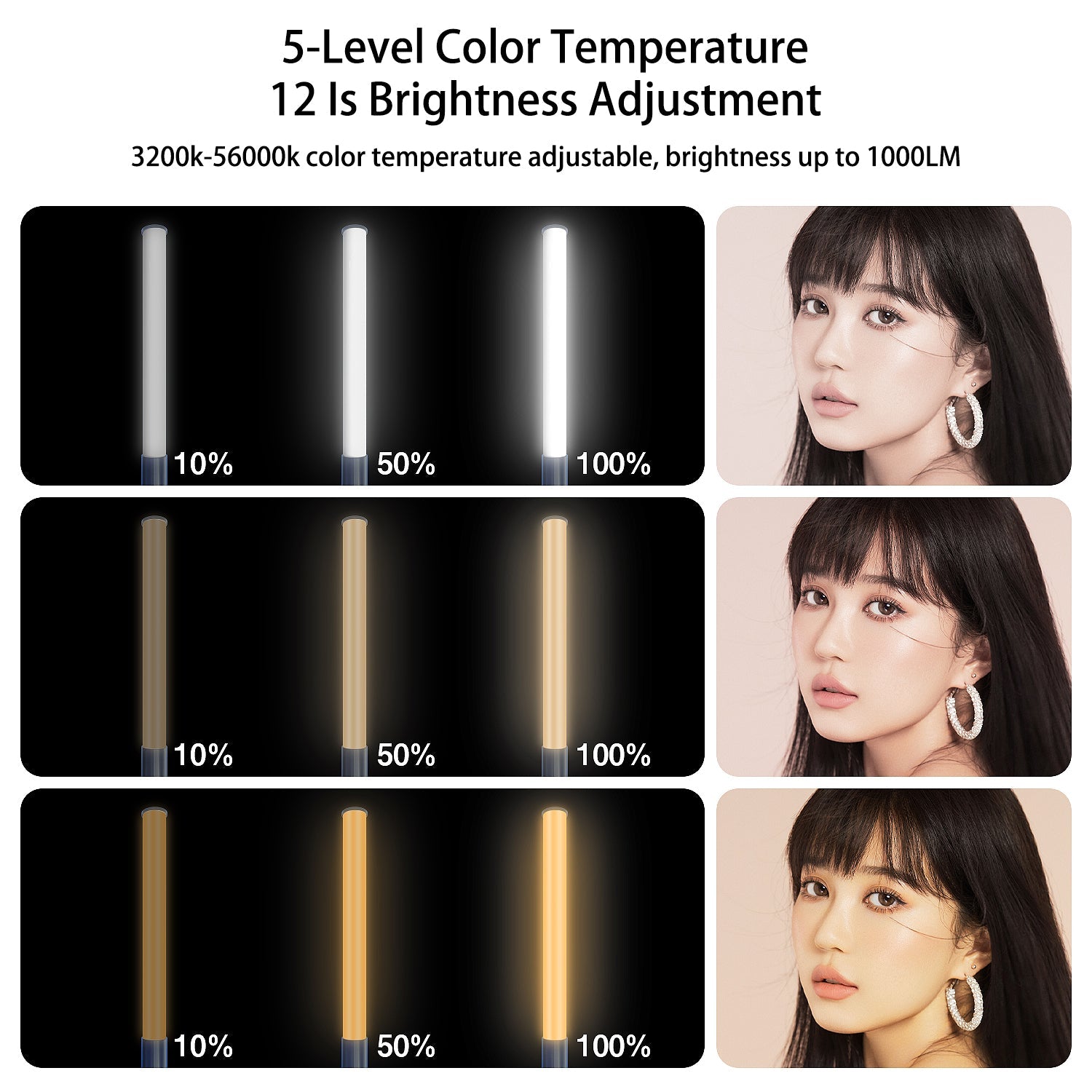 RGB Colorful LED Stick Fill Light Handheld 3200K-5600K LED Flash Light stick Speedlight Photographic Lighting - Korvel