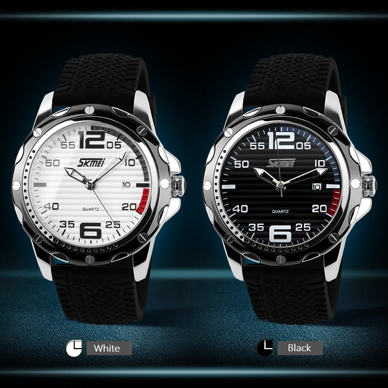 SKMEI 0992 Famous Brand  Sport Jelly Quartz Men Casual Watch Calendar Date Work For Luxury Brand Men Dress Wristwatch 30M Waterproof - Korvel