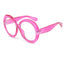 Personalized Dual Color Circular Sunglasses for Women