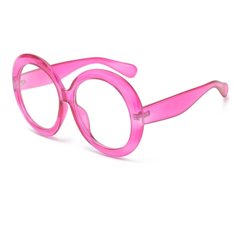 Personalized Dual Color Circular Sunglasses for Women