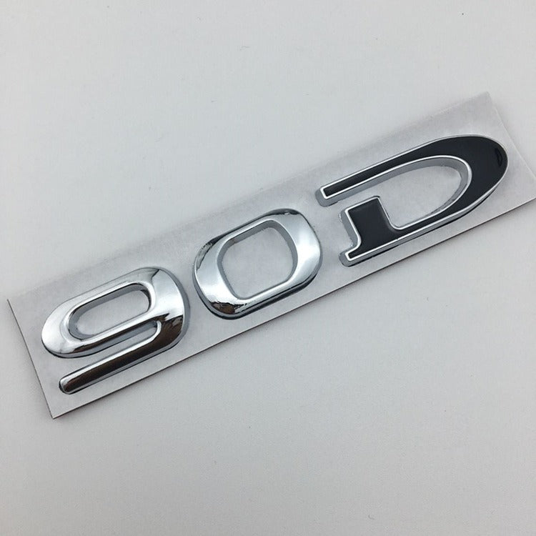 Premium Metal Tail Label Sticker for Tesla Models