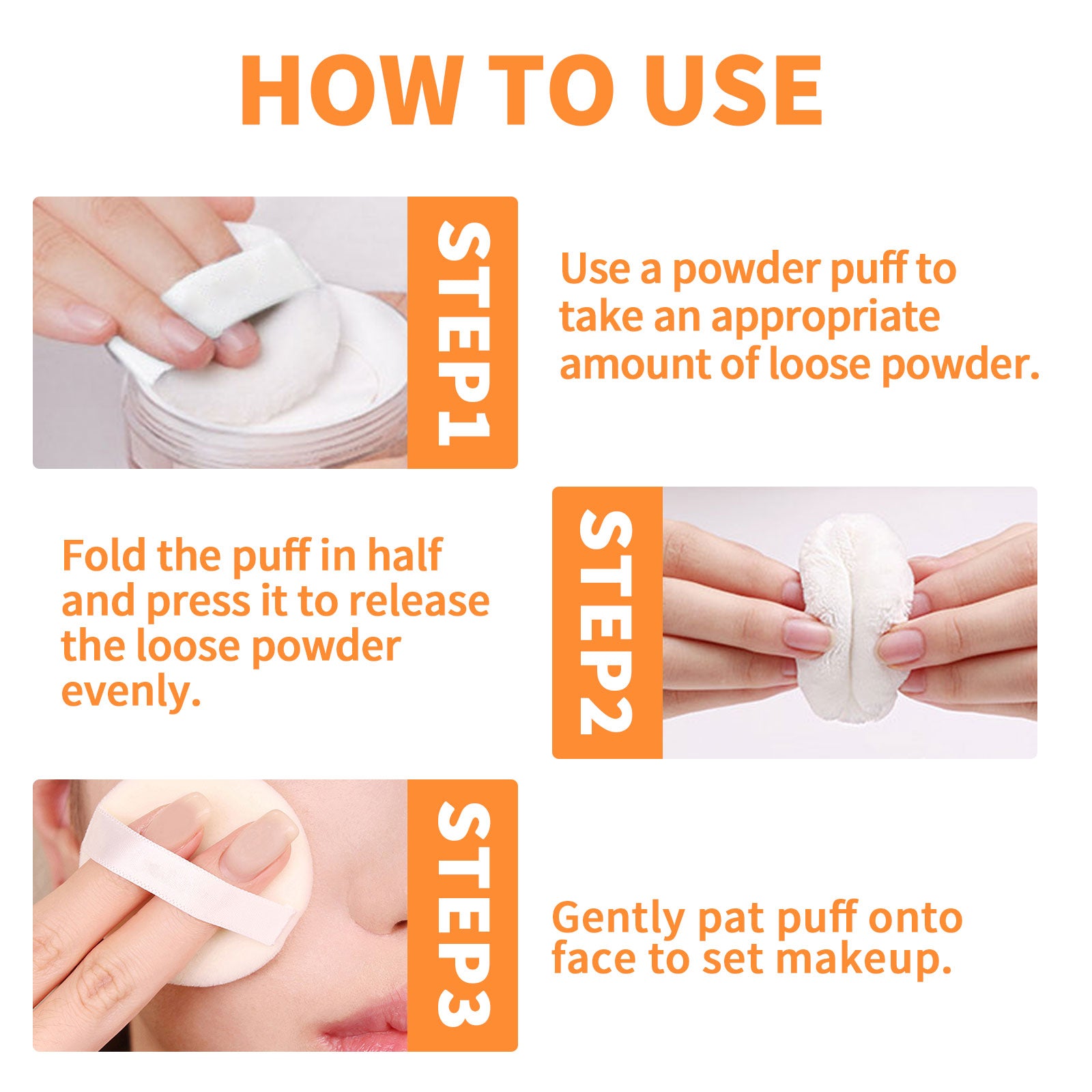 Loose Powder, Fade Fine Lines, Waterproof, Sweat Resistant Makeup Natural Concealer Complete Makeup Powder Light And Delicate - Korvel