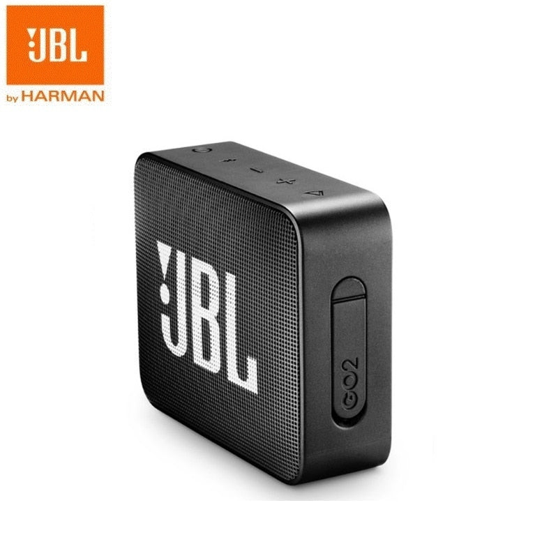 JBL Go 2 Mini Portable Wireless IPX7 Waterproof Bluetooth Speaker with Subwoofer Bass Effect - Korvel