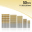 50Pcs Titanium Coated HSS Drill Bit Set - Premium Quality