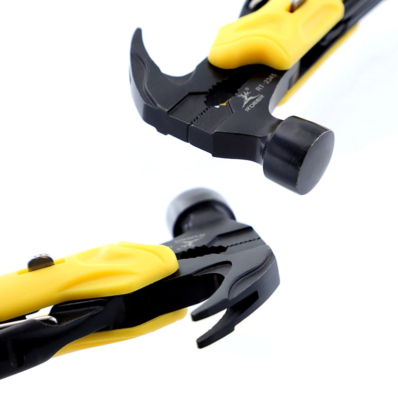 Multi Tool Outdoor Survival Knife 7 in 1 Pocket Multi Function Tools Set Mini Foldaway Plers Knife Screwdriver - Korvel
