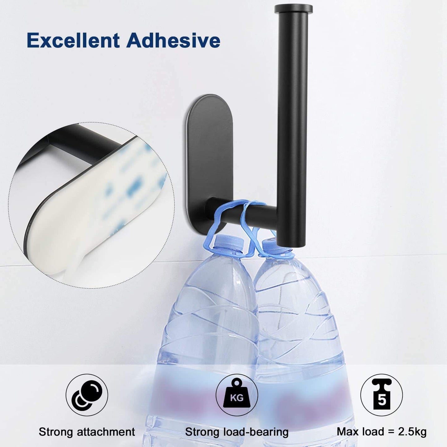 Kitchen stainless steel tissue holder tissue holder storage rack wall mounted perforated bathroom paper roll holder - Korvel