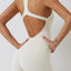 Basic Bae Cutout Racerback Sleeveless Active Romper - Korvel