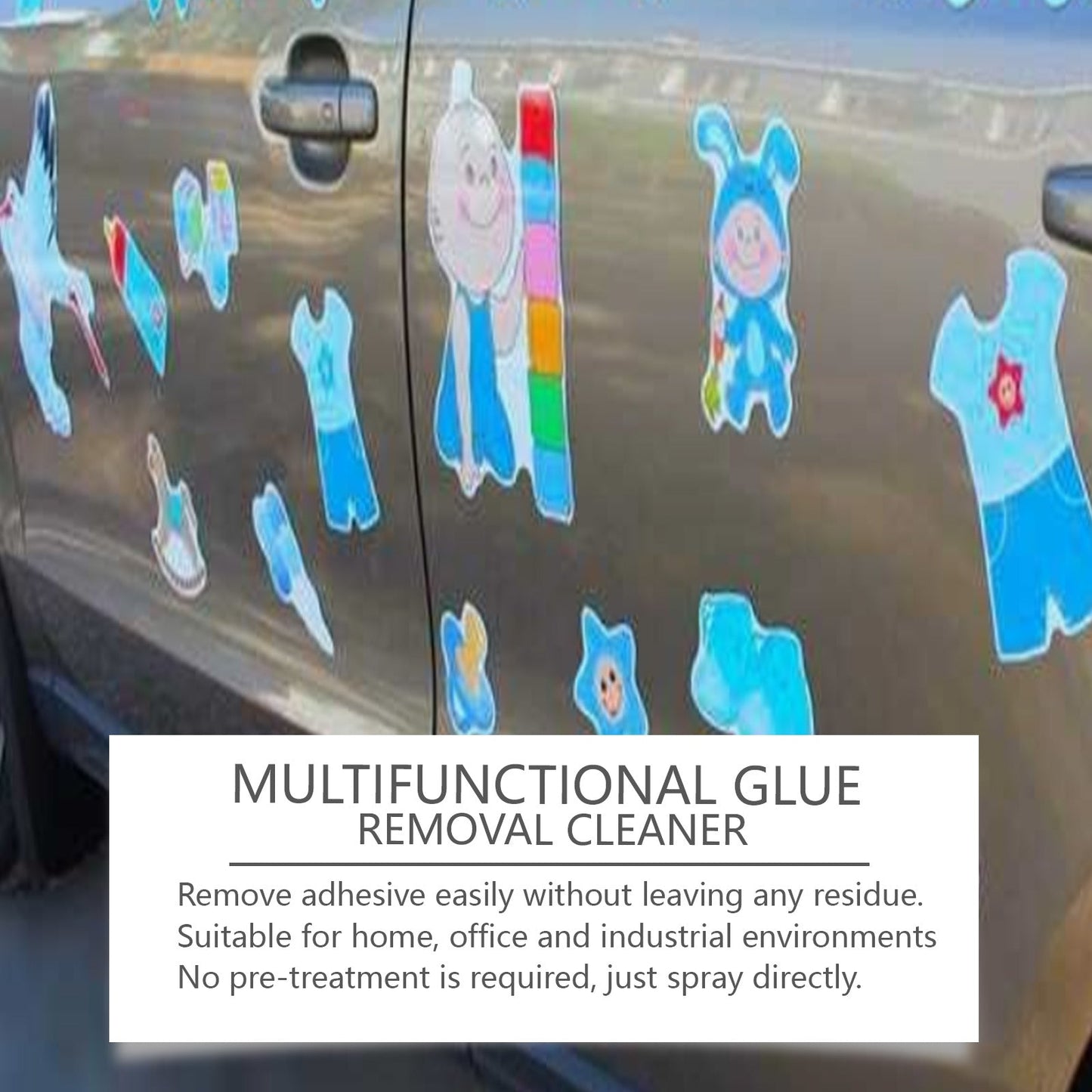 Spray removedor de pegamento multifuncional para limpieza del hogar y del automóvil