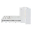 Cama Murphy Grande Blanca con Cajones y Armarios de Almacenamiento