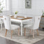Premium Tufted Solid Wood Dining Chair Set - Gray