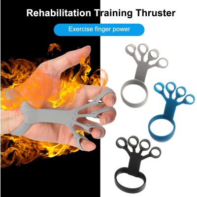 Silicone Wrist Stretcher Finger Exercise Trainer Finger Tension Circle Five Fingers - Korvel