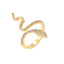 Anillo Ajustable en Forma de Serpiente Elegante para Mujeres