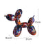 New black and white plaid balloon dog ornaments creative TV cabinet wine cabinet living room porch resin crafts - Korvel