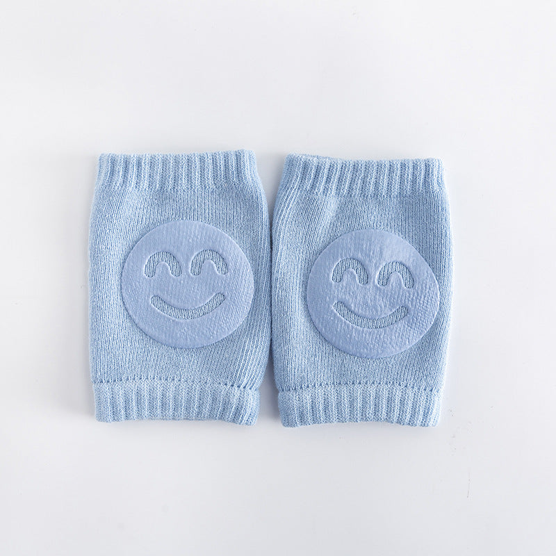 Woolen loop baby socks, elbow protection, walking and crawling, knee protection, baby and child knee protection, smiling face knee protection - Korvel