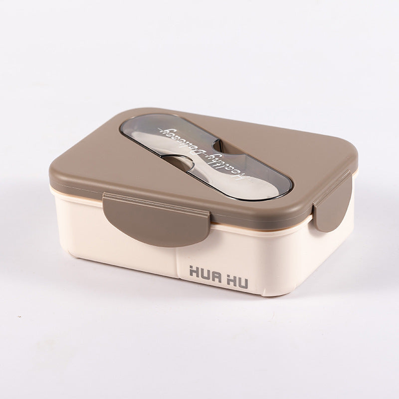 Japanese style simple portable compartment lunch box microwaveable lunch box - Korvel