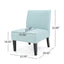 Elegant Light Blue Accent Chair